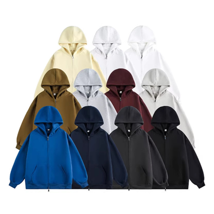 ヘビーウェイト　ダブルジップ　スウェットパーカー　N1147