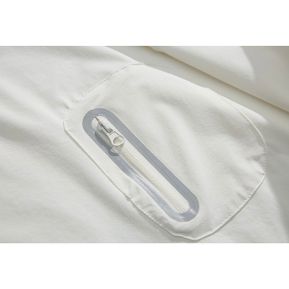 バイカラースリット　ストレッチナイロン　Tシャツ　N1582