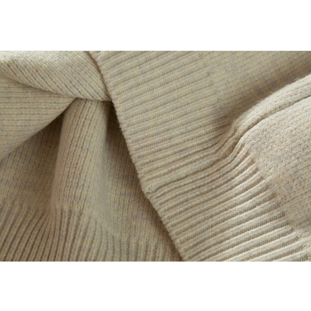 起毛天竺編み　ポロカラー　ニット　N903