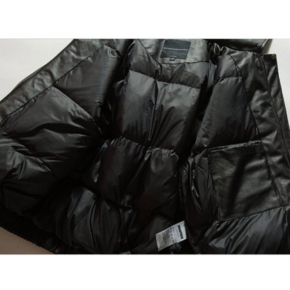 ダウンライナー　PUレザー　フライトジャケット　N816