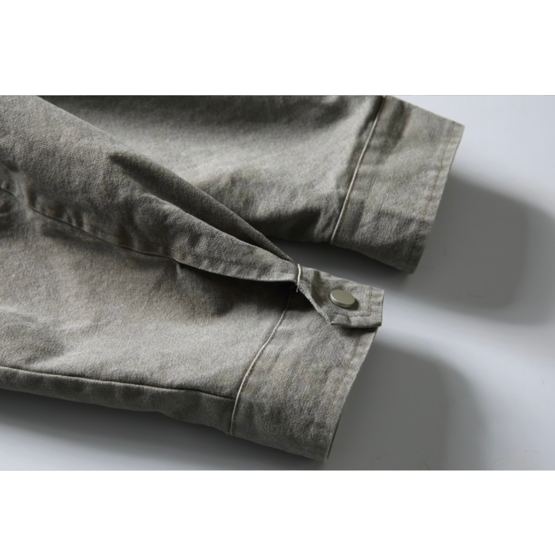 ウォッシュドグレー　ジップジャケット　N1234