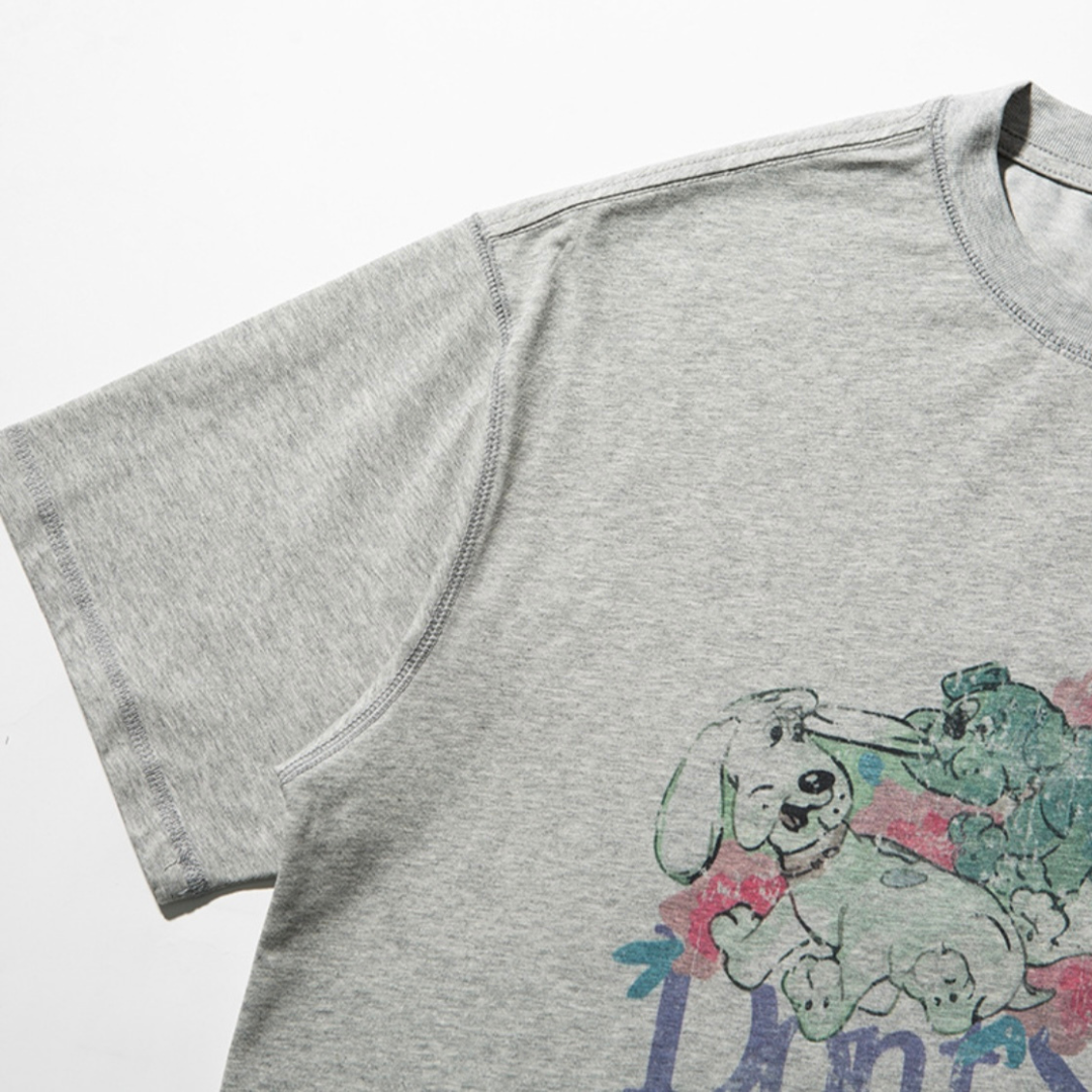 フェードプリントDog　Tシャツ　N217