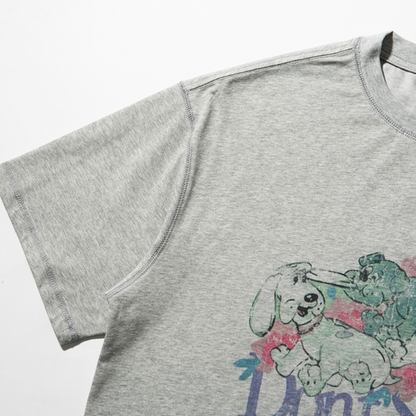 フェードプリントDog　Tシャツ　N217