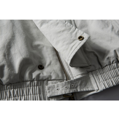 パテッド　スタンドカラー　ライダースジャケット　N1011