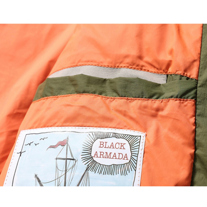 ホワイトダウン　ナイロン　フードジャケット　N955