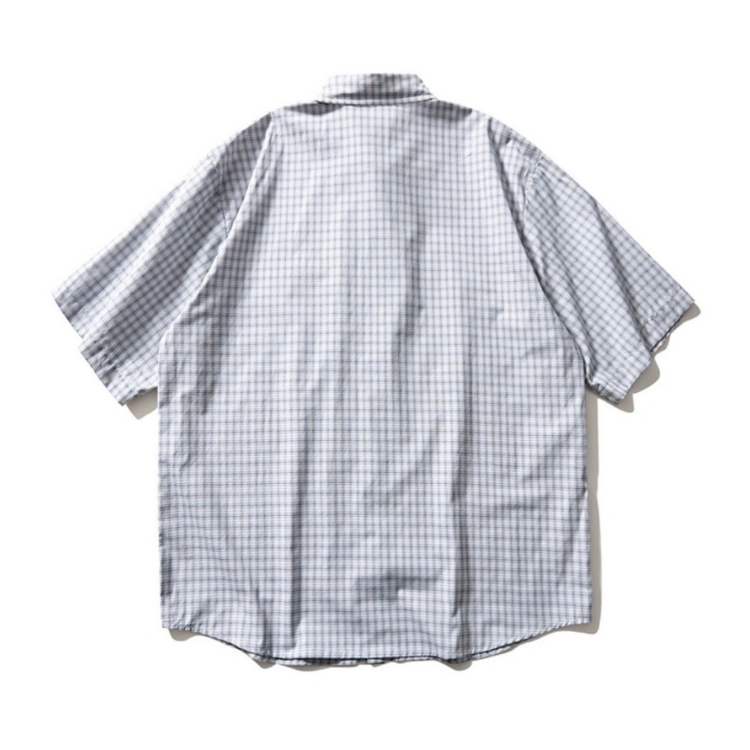マイクロレトロチェック　半袖シャツ　N1571