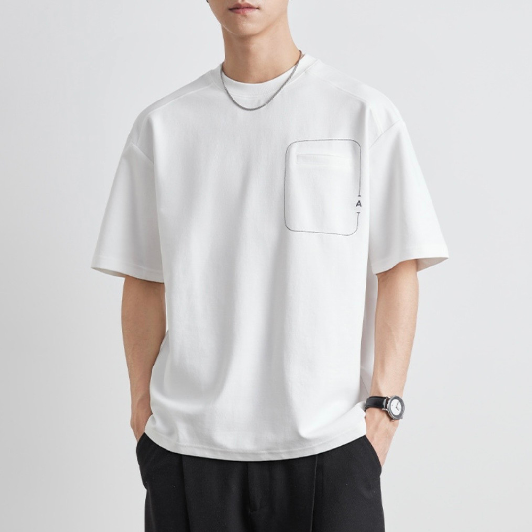 ラインポケット　コットンポリ　Tシャツ　　N1455