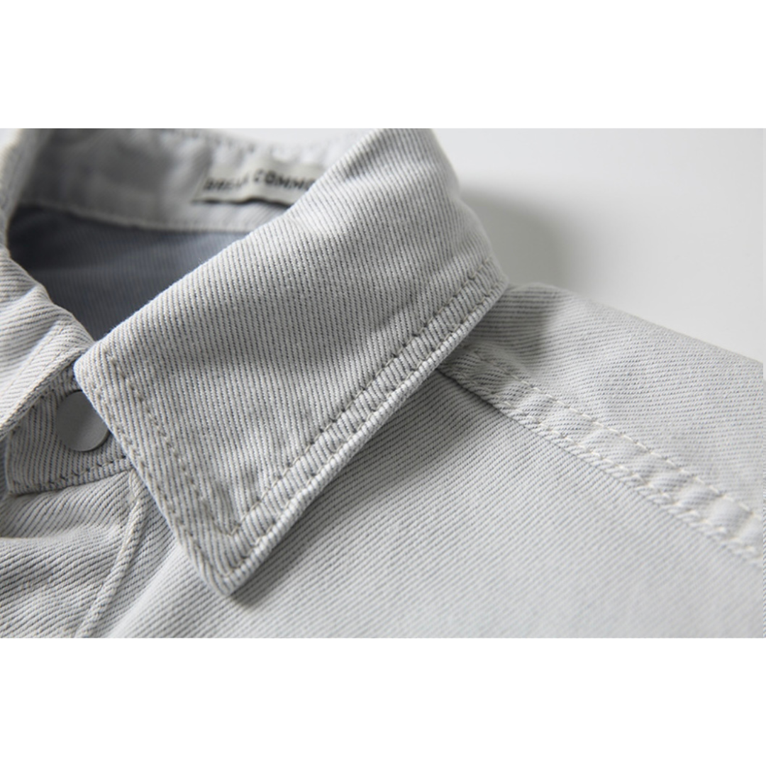 ダメージ　デニム　シャツジャケット　N1095