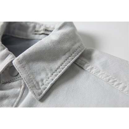 ダメージ　デニム　シャツジャケット　N1095