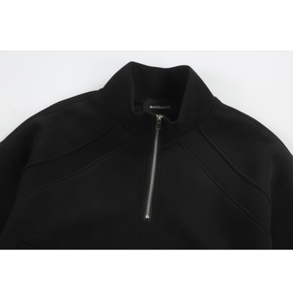 ショルダーライン　ハーフジップ　スウェット　N1265