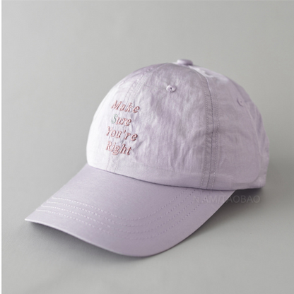[Make sure you're right] 6 panel cap N476