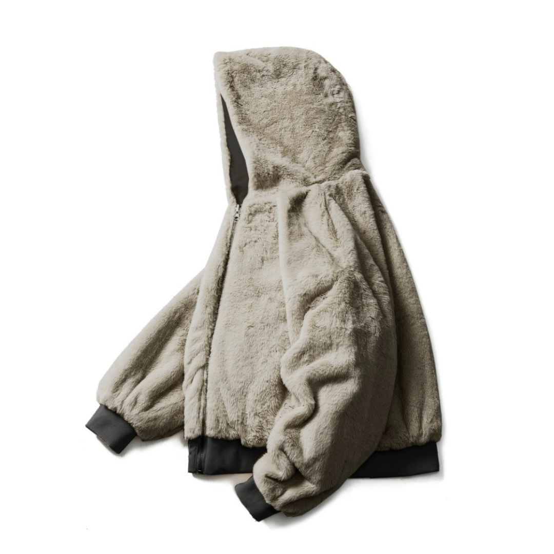 リバーシブル　ファーフリース　ジャケット　N979