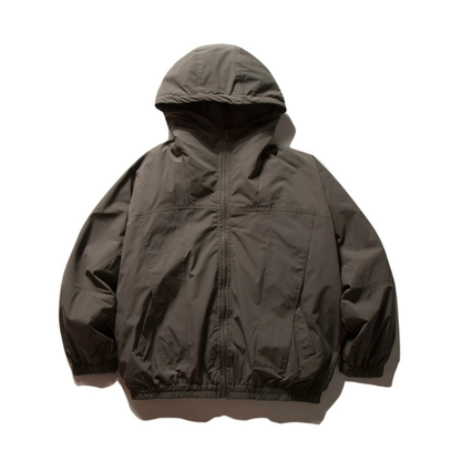 ホワイトダウン　ミニマル　フードジャケット　N945