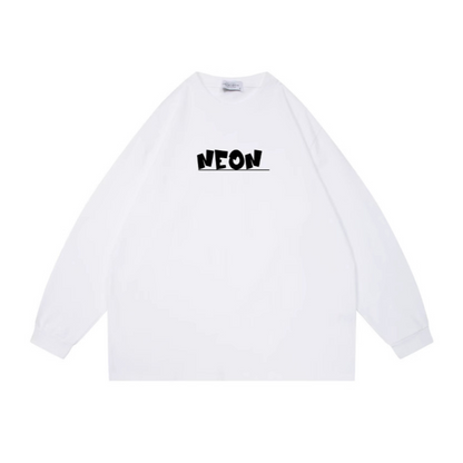 NEON　ロゴプリント　ロングスリーブ　Tシャツ　N103