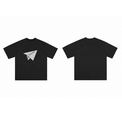 Paper Airplane　コットン　プリントTシャツ　N455