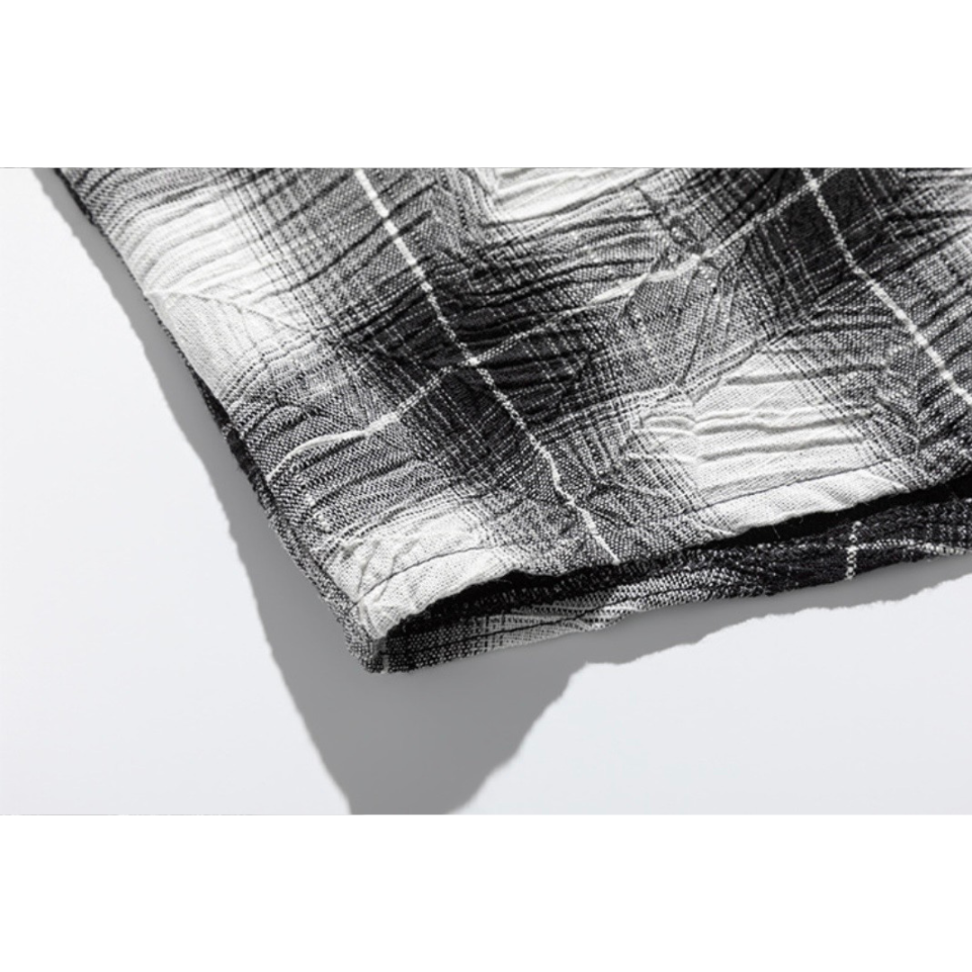 ウィンクルコットンPE　チェック　シャツ　N1215