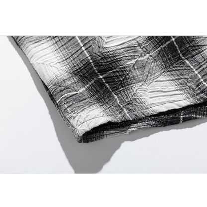 ウィンクルコットンPE　チェック　シャツ　N1215