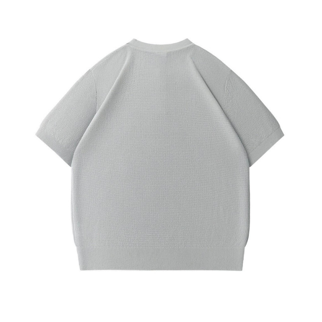 リヨセルリネン　ヘンリーネック　半袖Tシャツ　N1561
