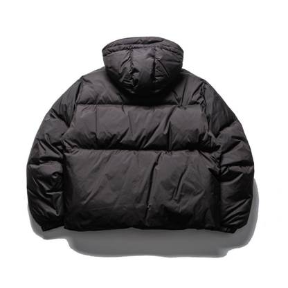 ナイロン　スラッシュポケット　ダウン　フードジャケット　N887