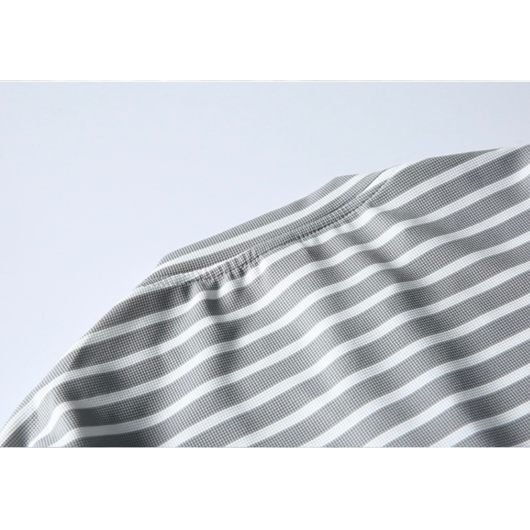 ストレッチナイロン　ヘンリーネック長袖Tシャツ　N1142