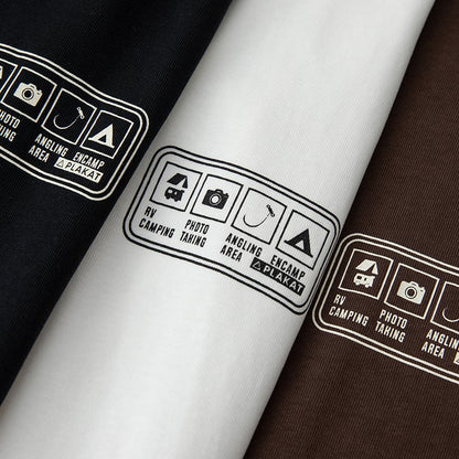 ワンポイントプリント　長袖Tシャツ　B535