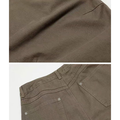 ウォッシュド　ツイストワイド　パンツ　C261