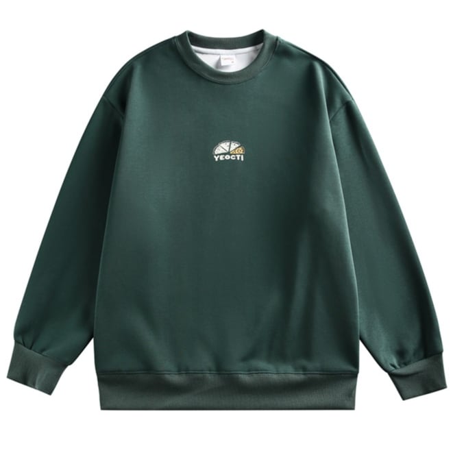 PIZZAプリント　クルーネックスウェット　B564