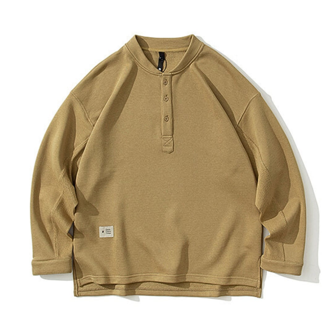 Military ヘンリーネック スウェット　B667