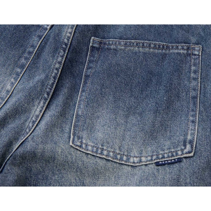 Vintageウォッシュ　デニム　ワイドパンツ　C196