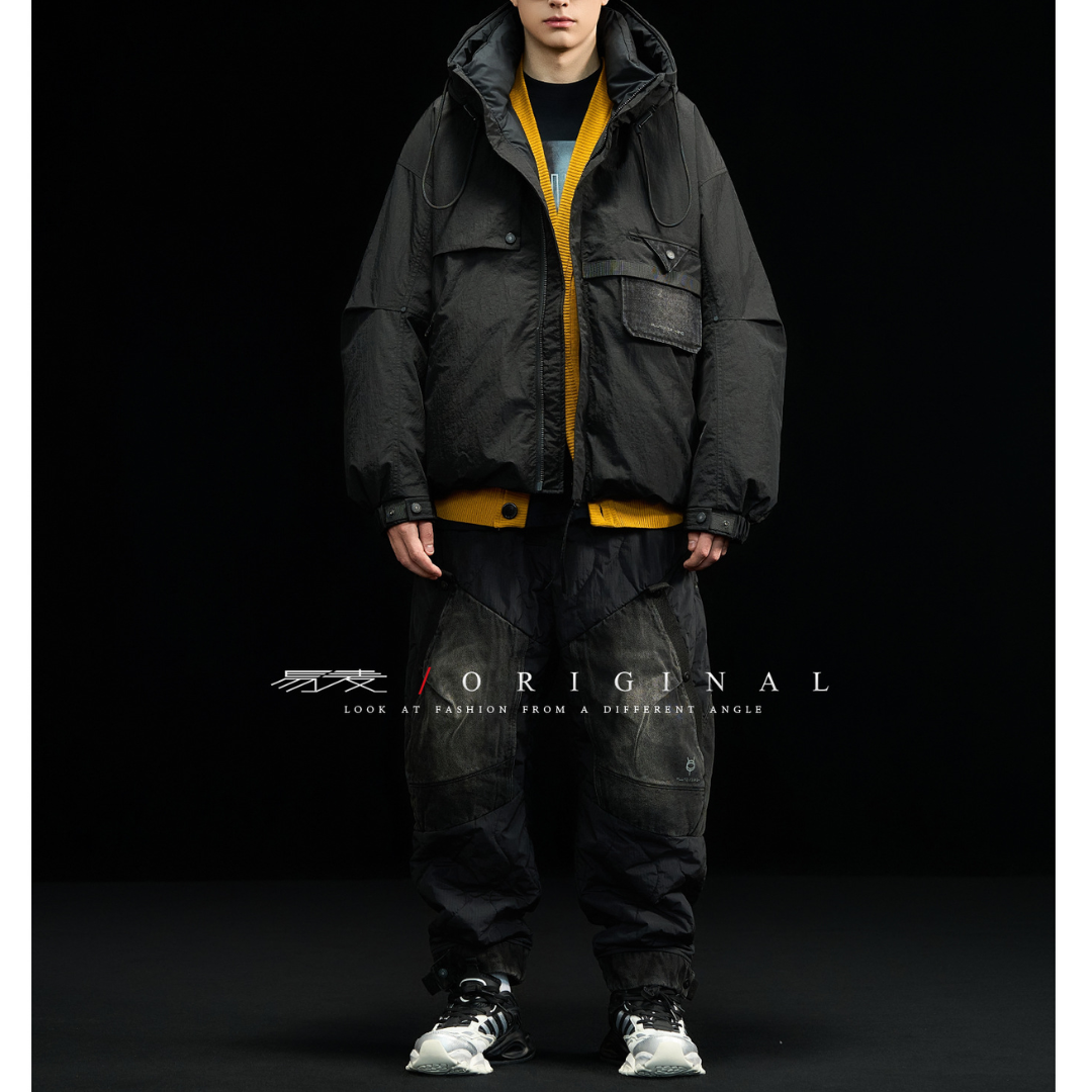 [YMORIGINAL] White Duck Down Washer PE Hooded Jacket N850