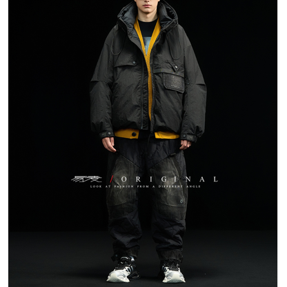 [YMORIGINAL] White Duck Down Washer PE Hooded Jacket N850