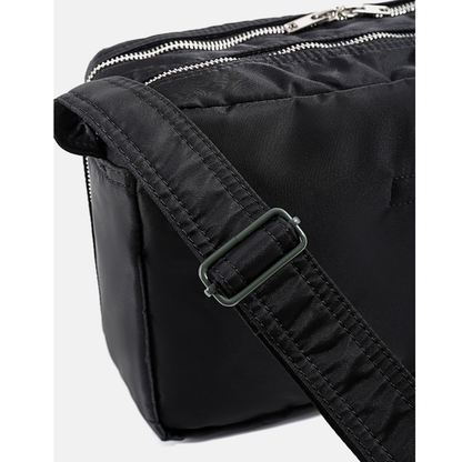 ミリタリーナイロン　ダブルファスナー　ショルダーバッグ　N1122