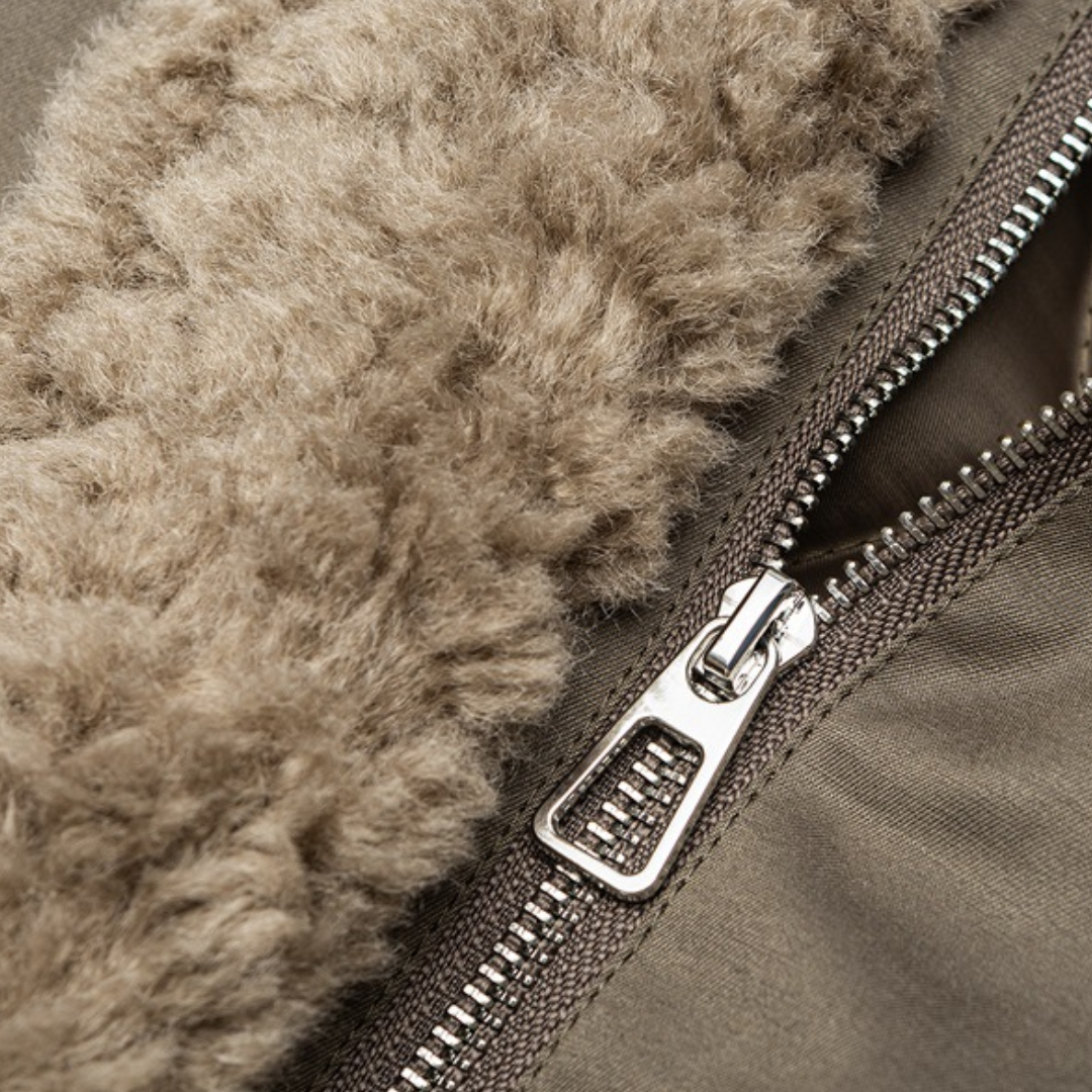 ライナーキルティング　ボアカラー　ジャケット　N938