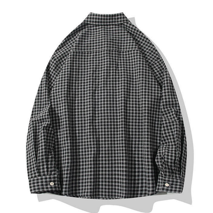 ポイントロゴ　グラフチェック　シャツ　N1251