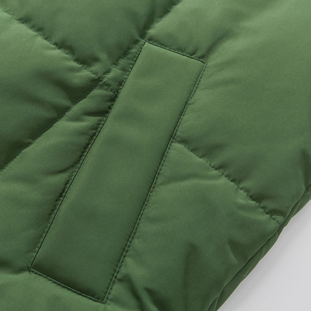 Faux layered wool polo collar knit N748