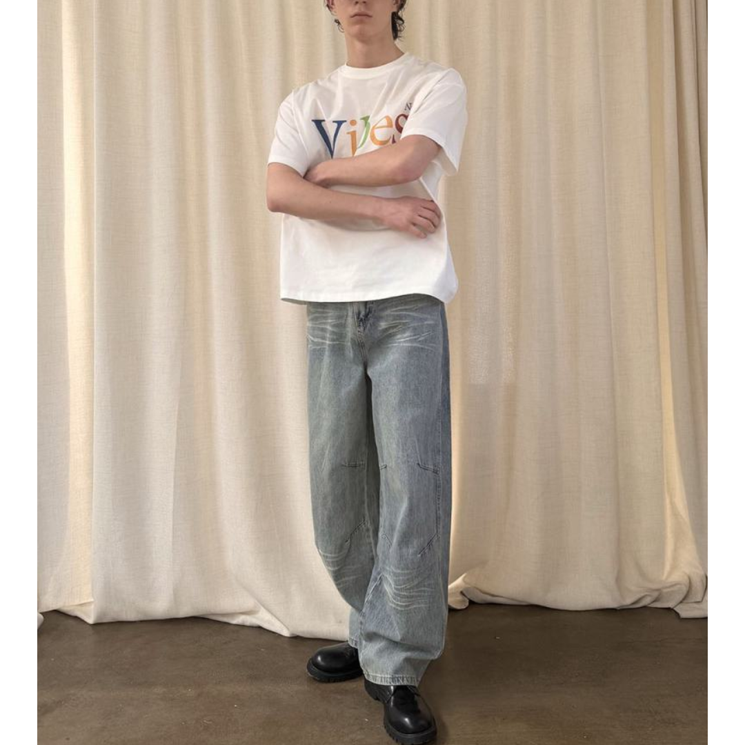 【Vibes】マルチカラーロゴ　Tシャツ　N1505