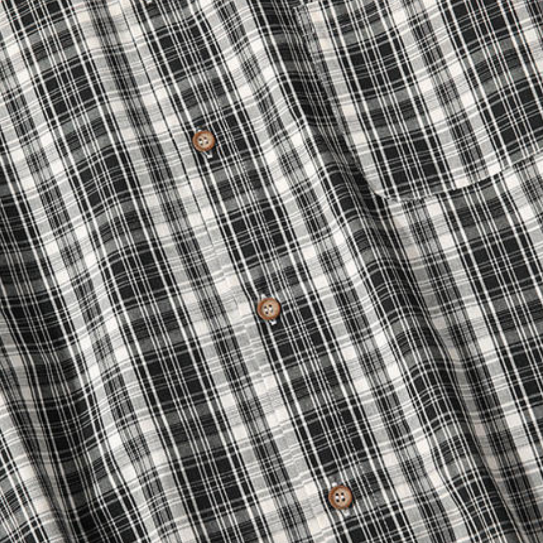 モダンチェック　レギュラーシャツ　N1249