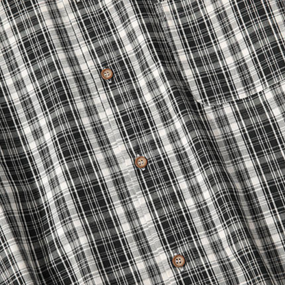 モダンチェック　レギュラーシャツ　N1249