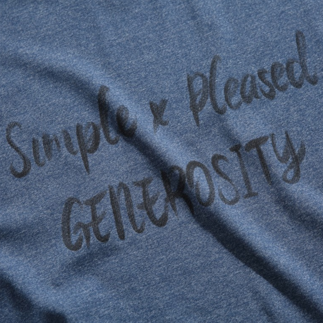 【GENEROSITY】メッセージ　Tシャツ　N1608