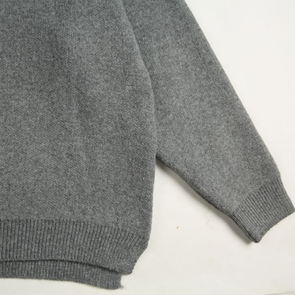 サイドスリット　プルオーバー　ニットパーカー　N874