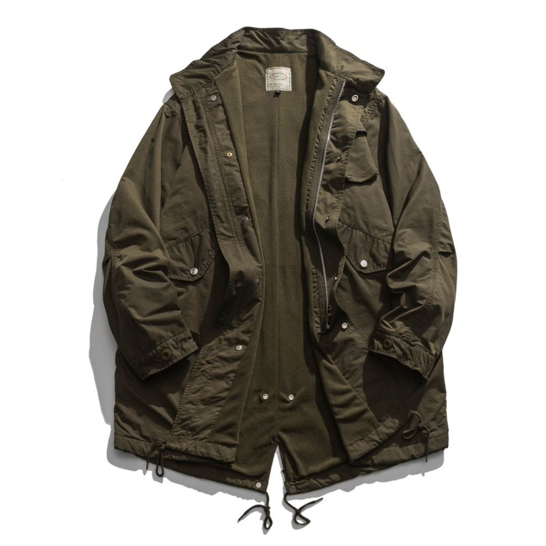 ナイロンコットン　ユーティリティ　モッズコート　N1272