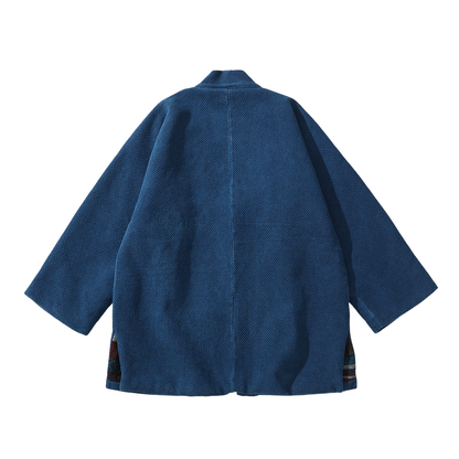 インディゴ染料め　キモノ　ジャケット　N1325