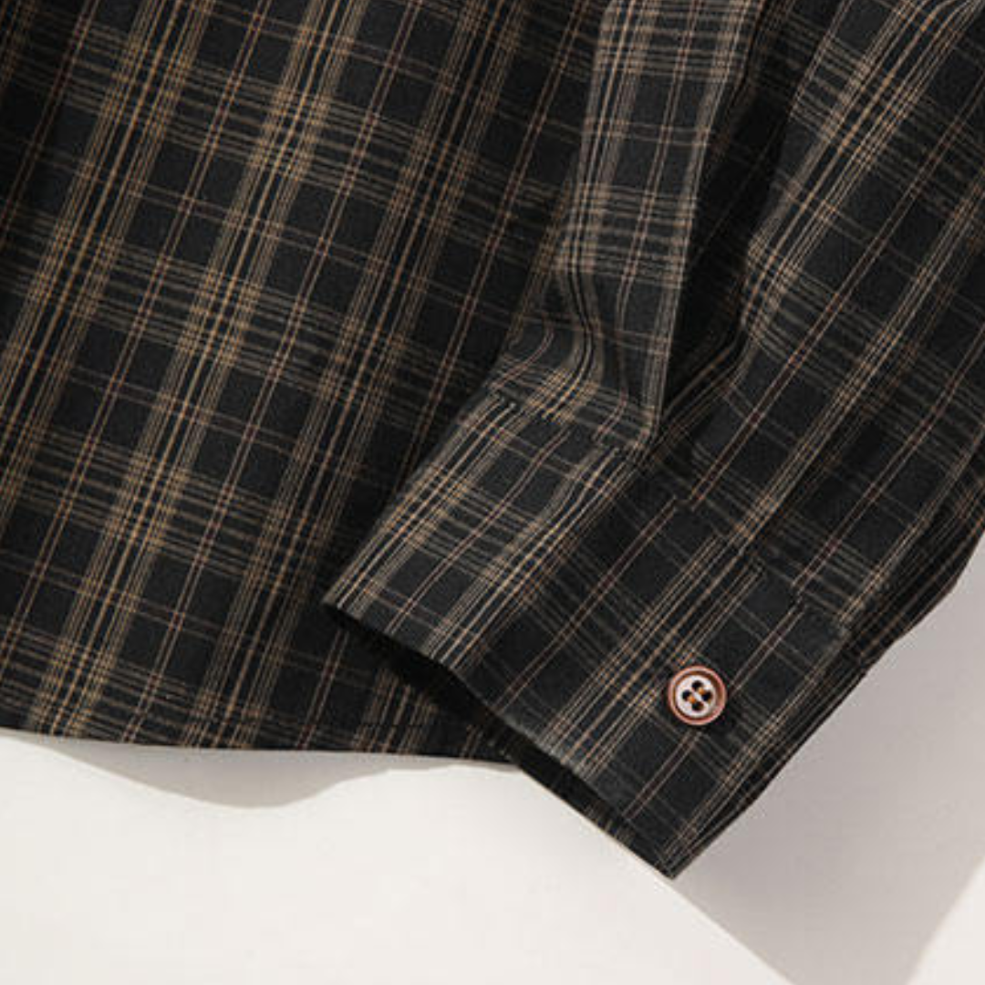 ダブルポケット　レトロチェック　シャツ　N1252