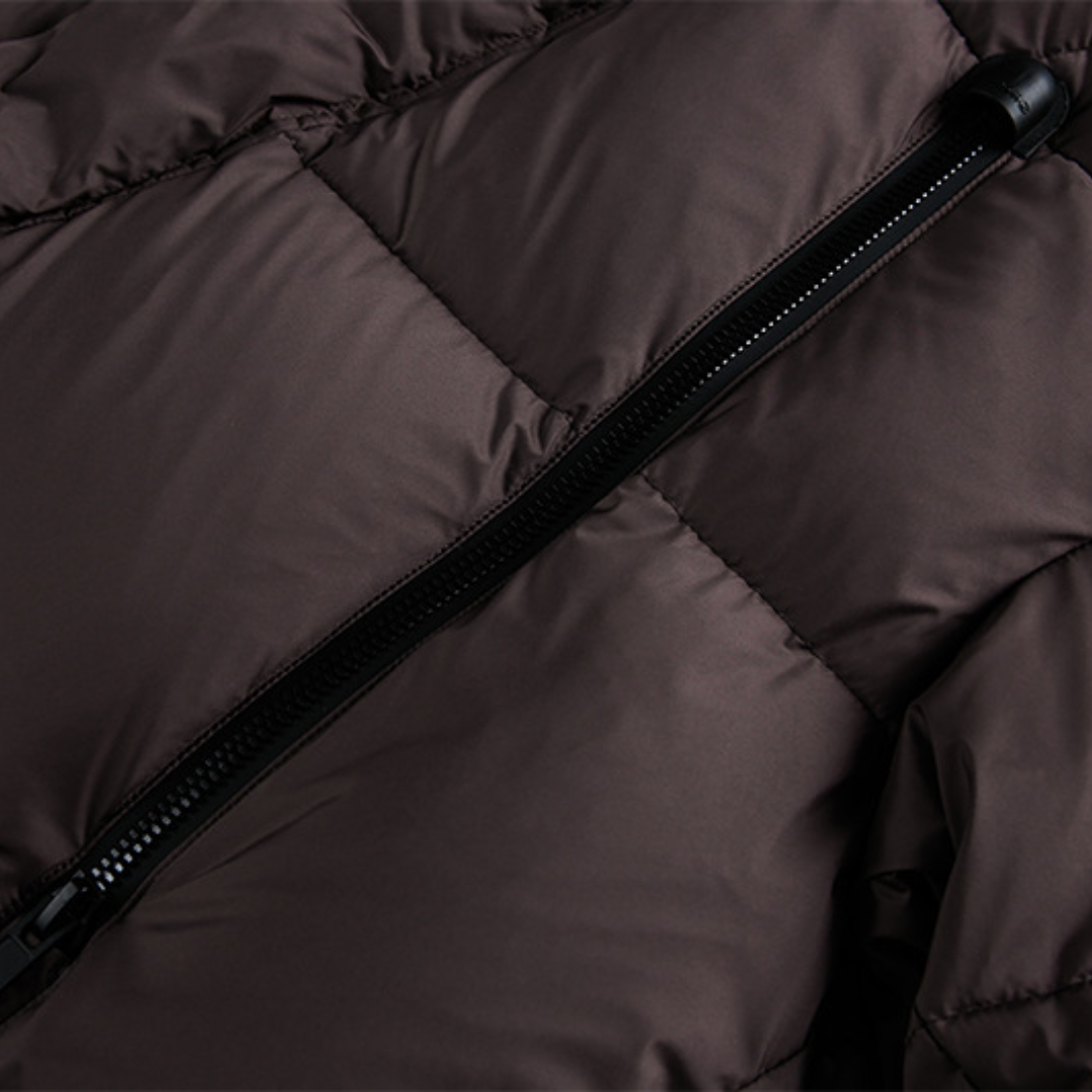 Faux layered wool polo collar knit N748