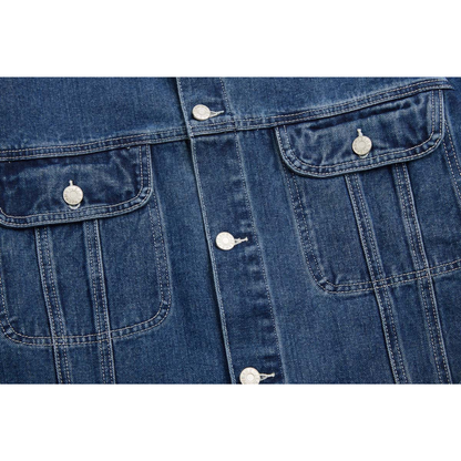 Faux layered wool polo collar knit N748