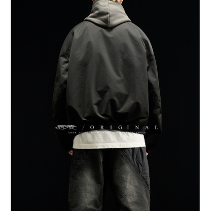 [YMORIGINAL] White Duck Down Faux Layered Jacket N853