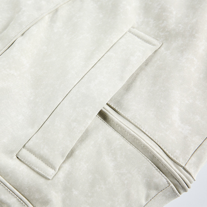 Faux layered wool polo collar knit N748