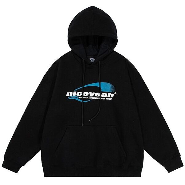niceyeah　ロゴスウェットパーカー　B755