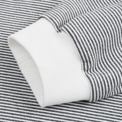 ミジンボーダー　クルーネック長袖Tシャツ　B956