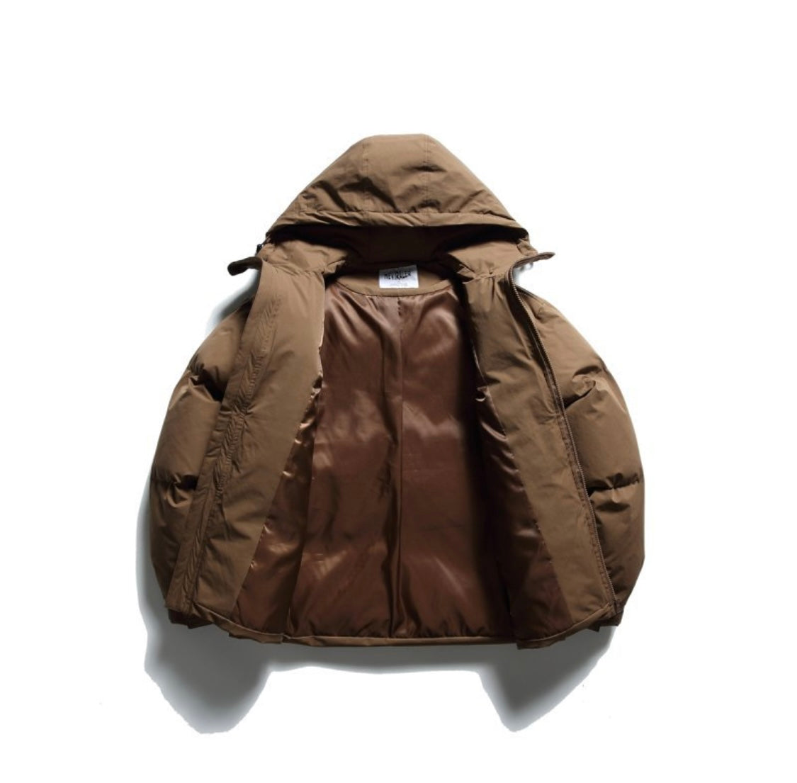 ボリューム　パテッド　フードジャケット　N988